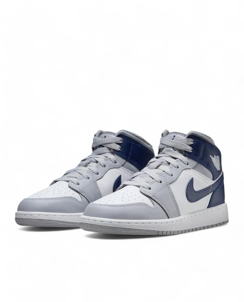 Air Jordan 1 Mid - White Blanc Noir