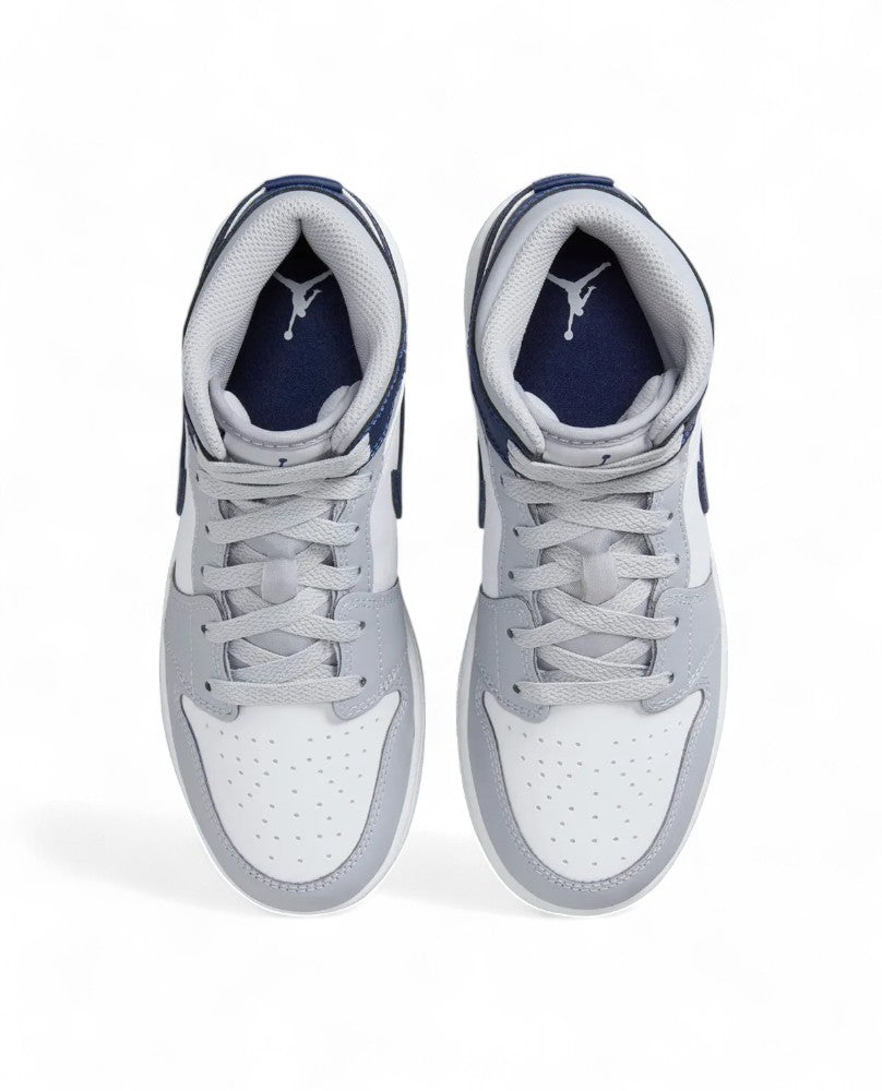 Air Jordan 1 Mid - White Blanc Noir