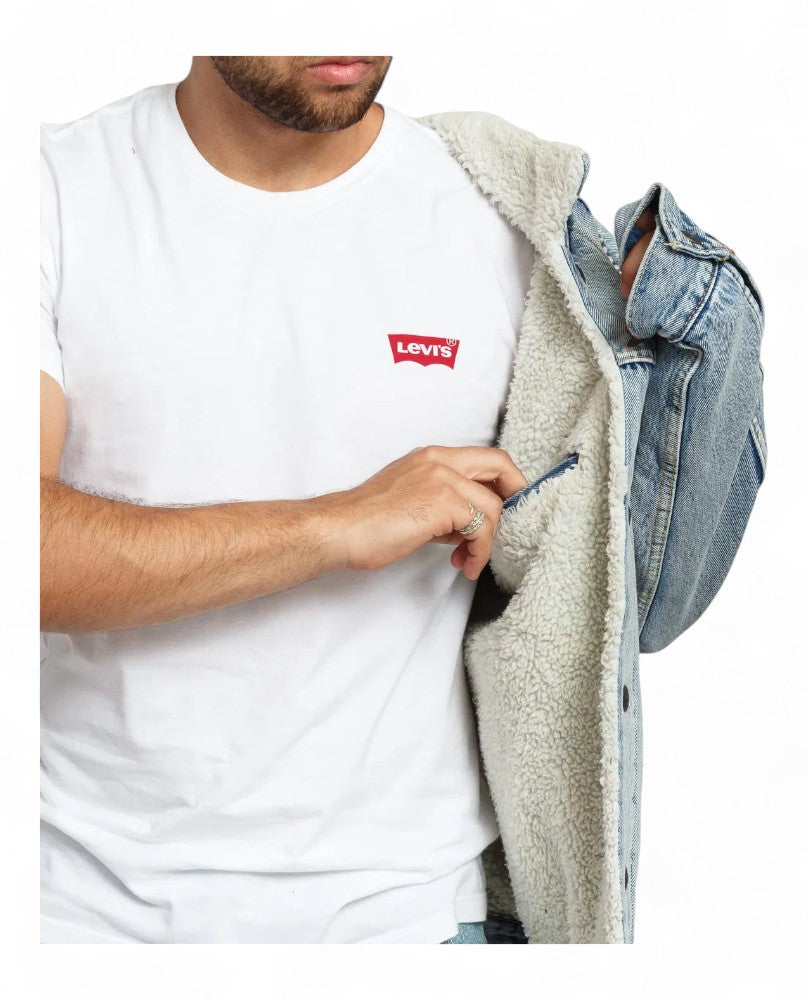 Levi's® Chaqueta Sherpa Trucker - Azul claro