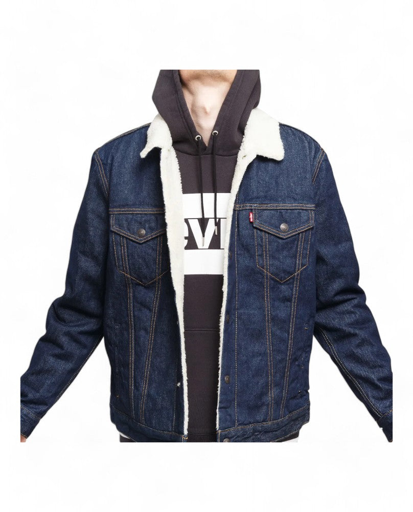 Levi's® Chaqueta Sherpa Trucker - Azul Marino