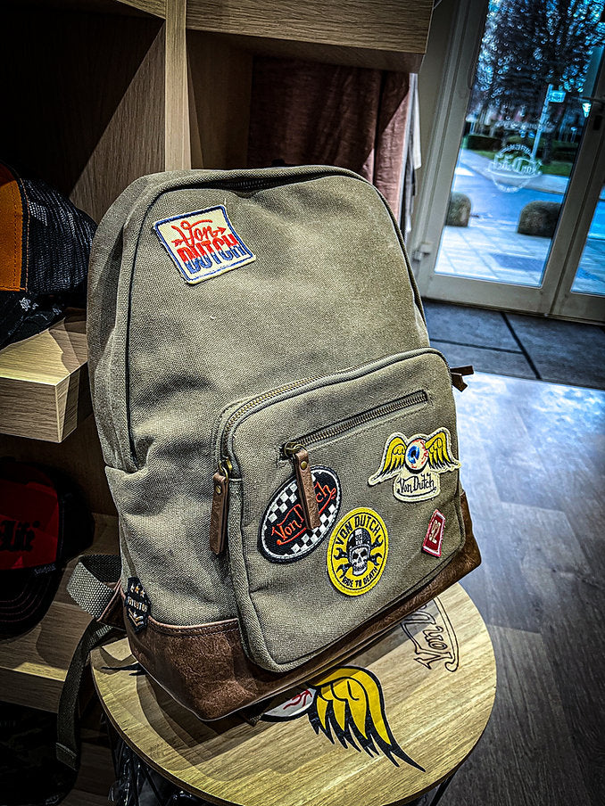 Mochila Von Dutch - Cartoon Taupe Verde Kaki