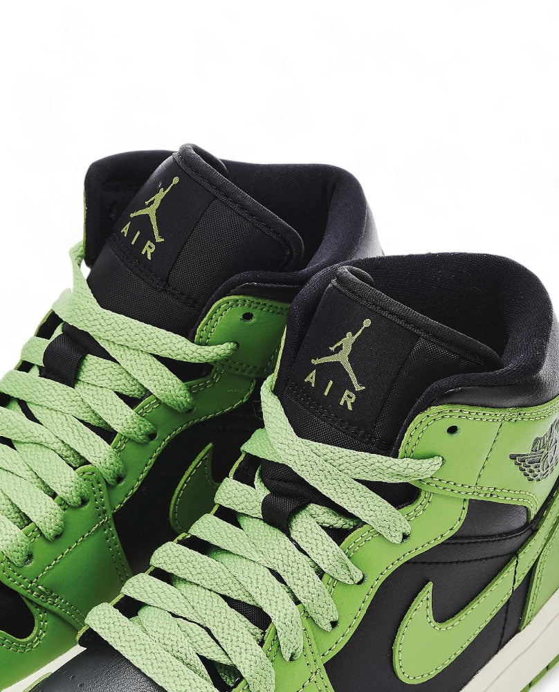 Air Jordan 1 Mid - Black Green Sail