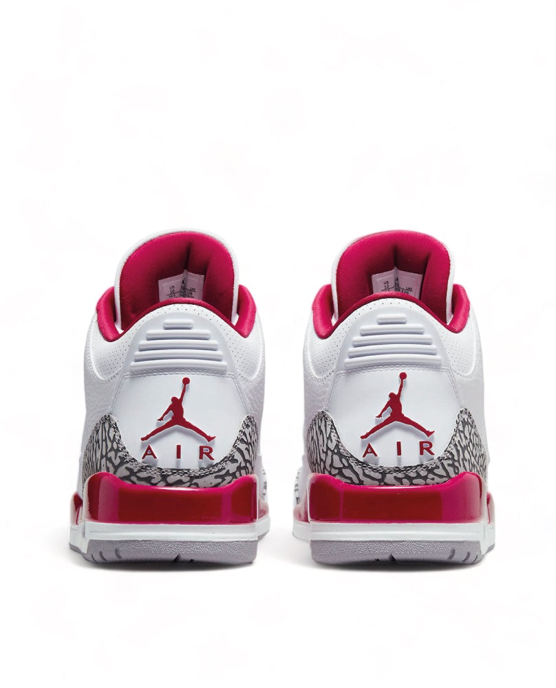 Air Jordan 3 Retro - Weiß Kardinalrot