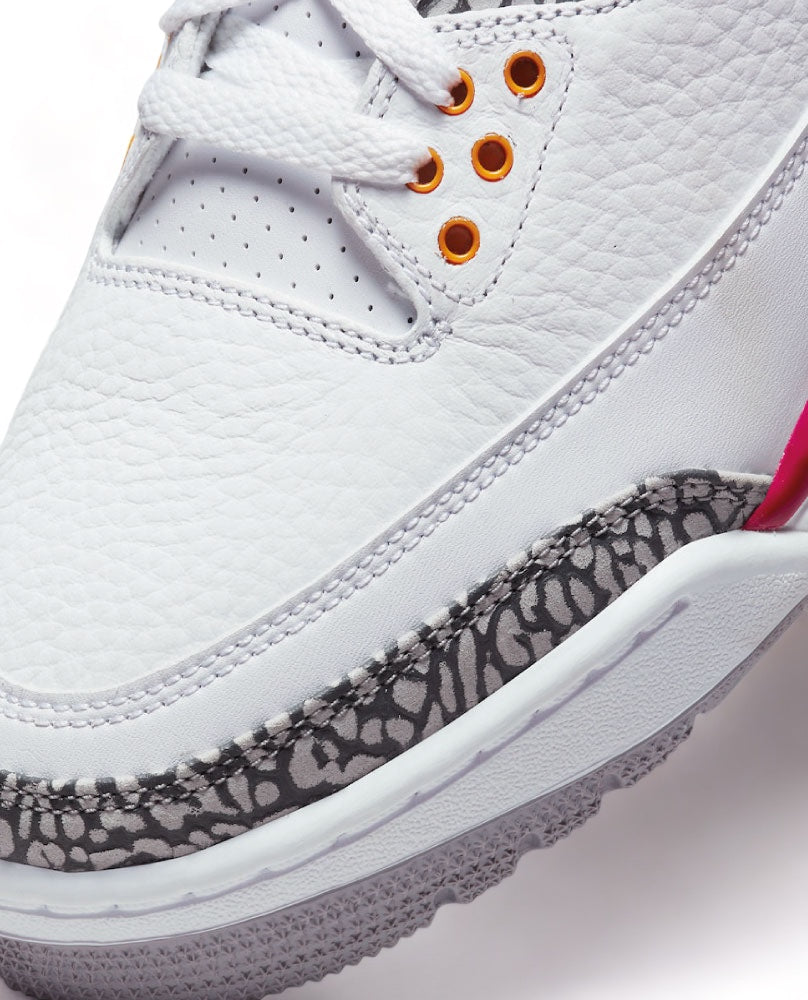 Air Jordan 3 Retro - Weiß Kardinalrot