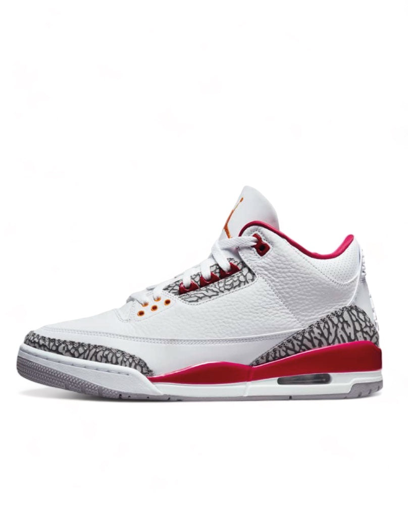 Air Jordan 3 Retro - Weiß Kardinalrot