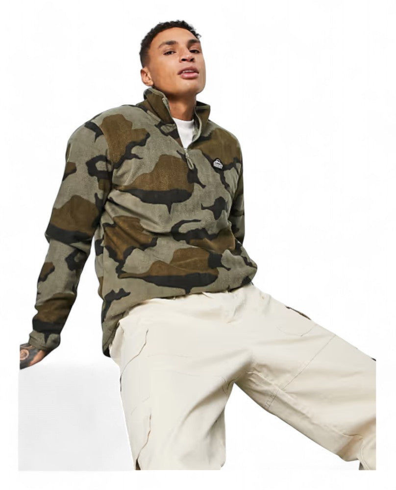 Forro Polar Hurley Camuflaje - Verde Militar