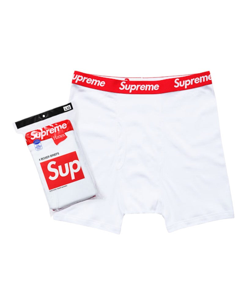 Hanes Supreme Boxers - White (4 Pack)