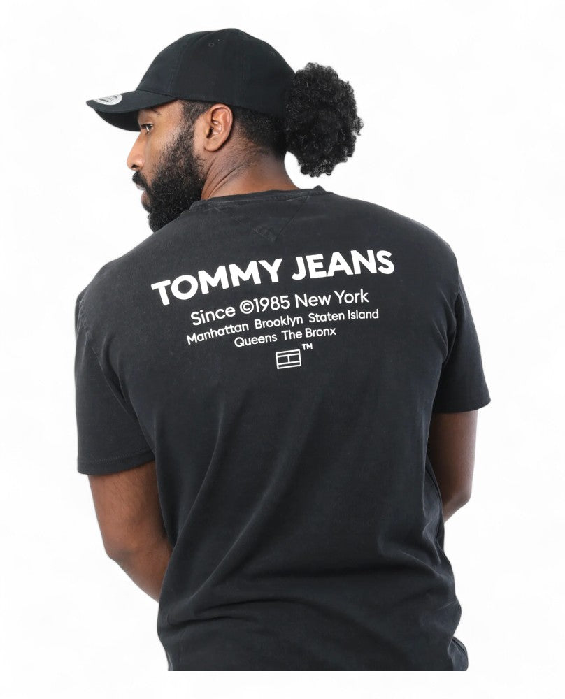 Camiseta Tommy Jeans - Negro Desgastado