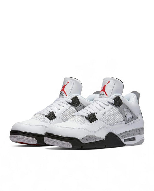 Jordan 4 Retro - White Cement Fire Red (PRM)