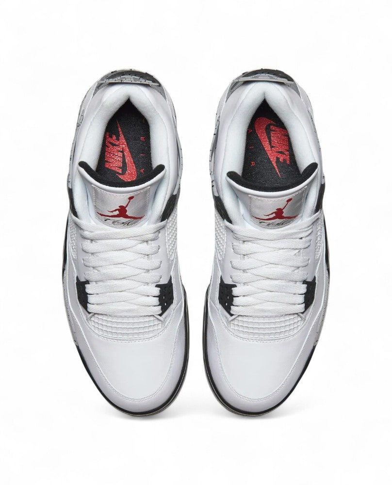 Jordan 4 Retro - White Cement Fire Red (PRM)