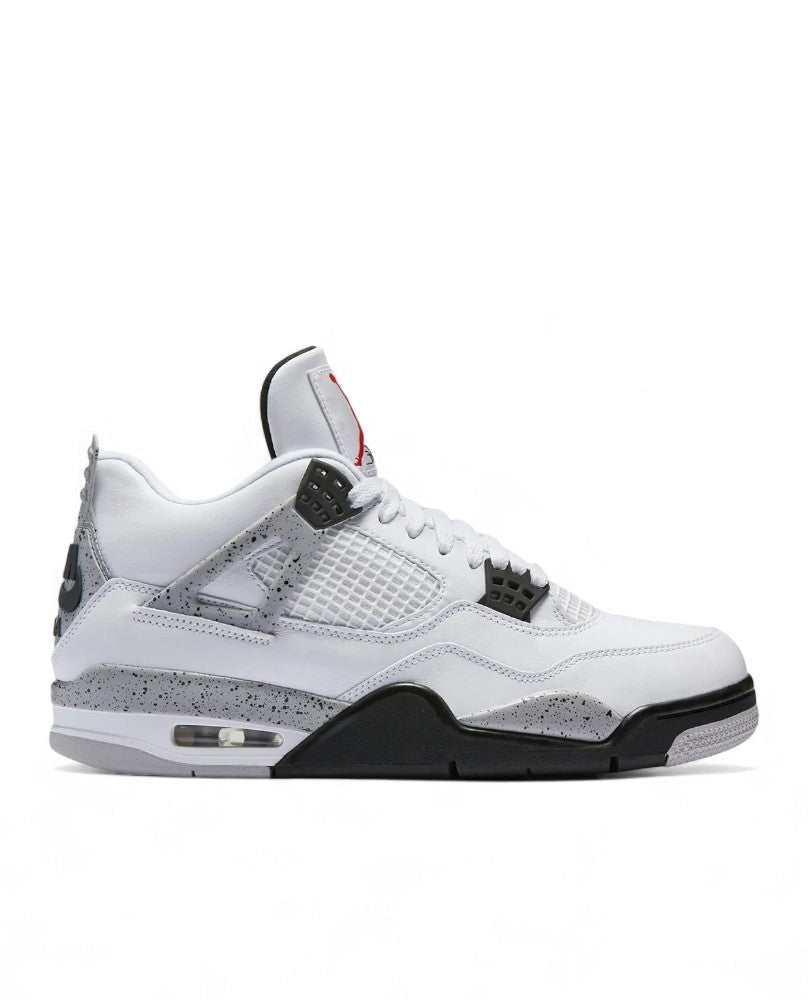 Jordan 4 Retro - White Cement Fire Red (PRM)