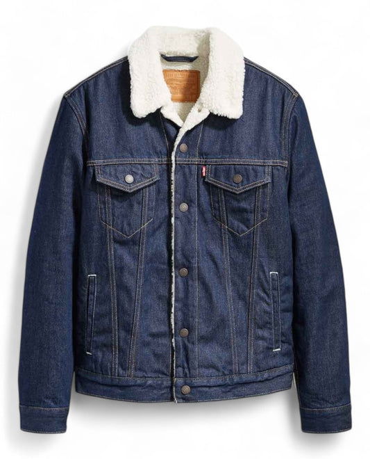 Levi's® Chaqueta Sherpa Trucker - Azul Marino