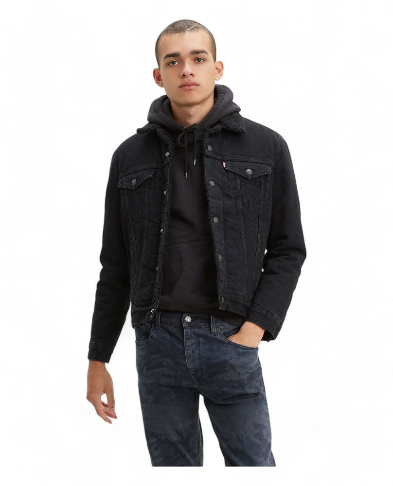 Levi's® Chaqueta Sherpa Trucker - Negro Intenso