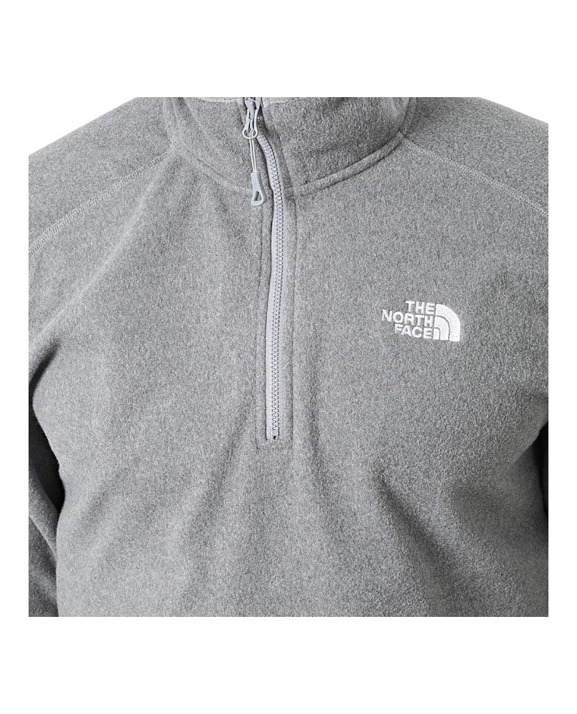 Polar The North Face 100 Glacier 1/4 Zip - Gris White