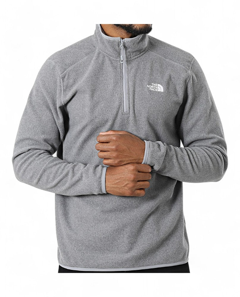 Polar The North Face 100 Glacier 1/4 Zip - Gris White